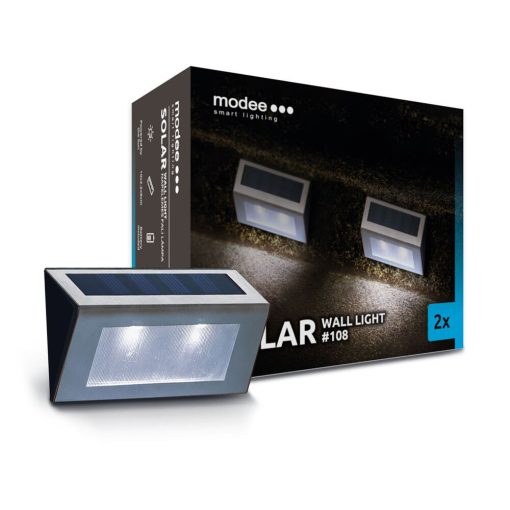 Modee Lighting LED Szolár Napelemes Fali Lámpa WS108 (2db/doboz)