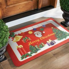 Karácsonyi lábtörlő - karácsonyfa - 58 x 38 cm